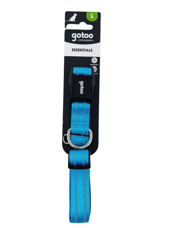 Must-Have Gotoo - Collier Essentials en Nylon Premium Bleu pour Chien
