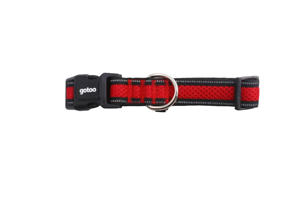 Bon Marché Gotoo – Collier Mesh Rouge pour Chien