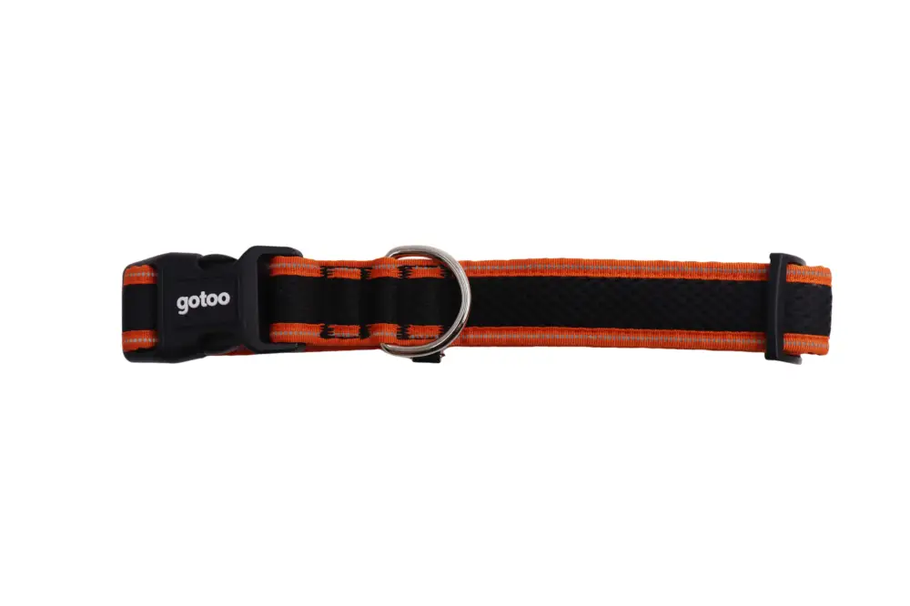 Commander Vite Gotoo - Collier Mesh Orange pour Chien