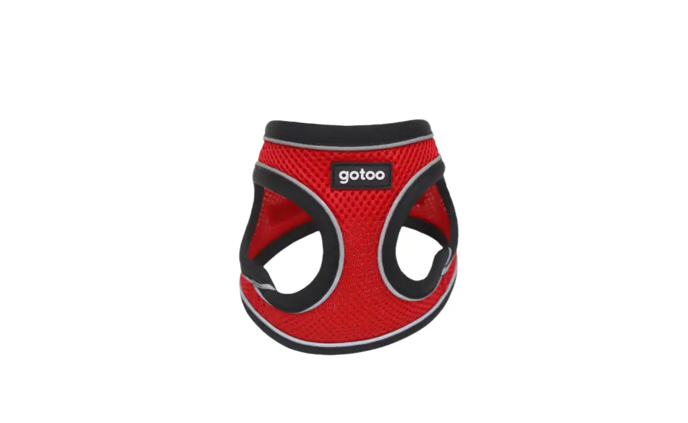 Dernier Modèle Gotoo – Harnais en Mesh Rouge pour Chien