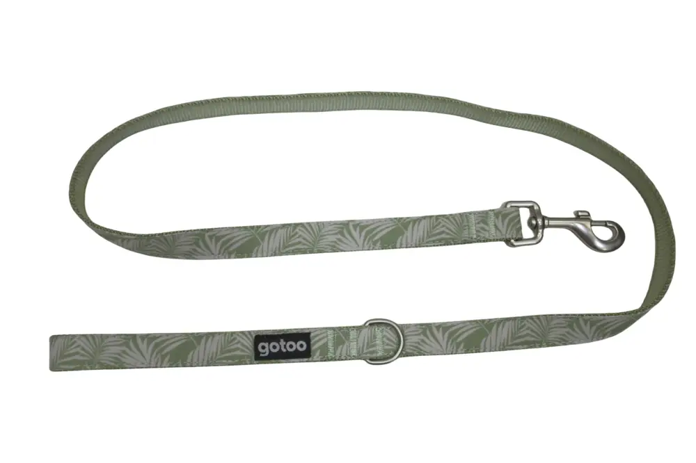 Gotoo - Laisse Feuilles Vert pour Chien Petit Prix
