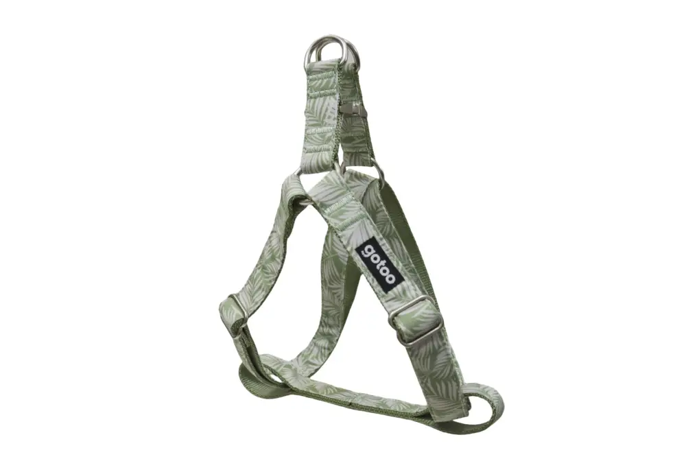 Gotoo – Harnais Feuilles Vert pour Chien Haute Qualité