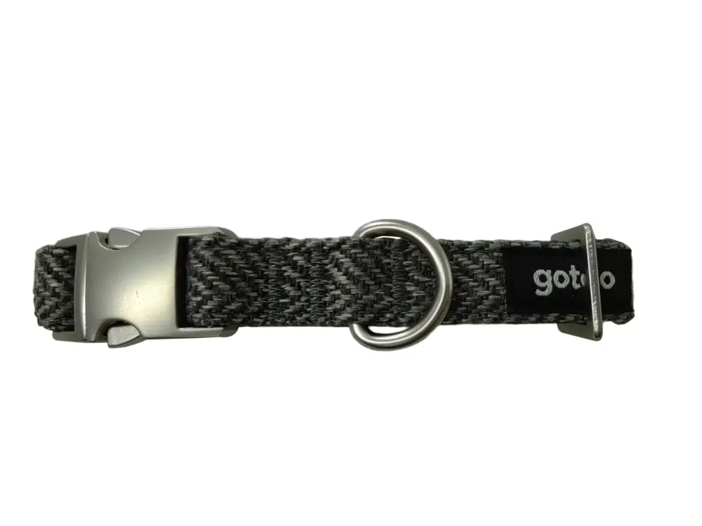 Gotoo – Collier Chevron Gris pour Chien Expédié Aujourd&rsquo;hui