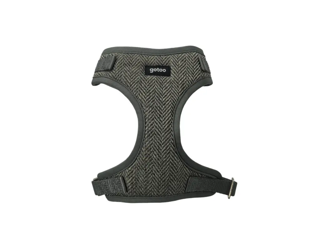 Offre Limitée Gotoo – Harnais Chevron Gris pour Chien