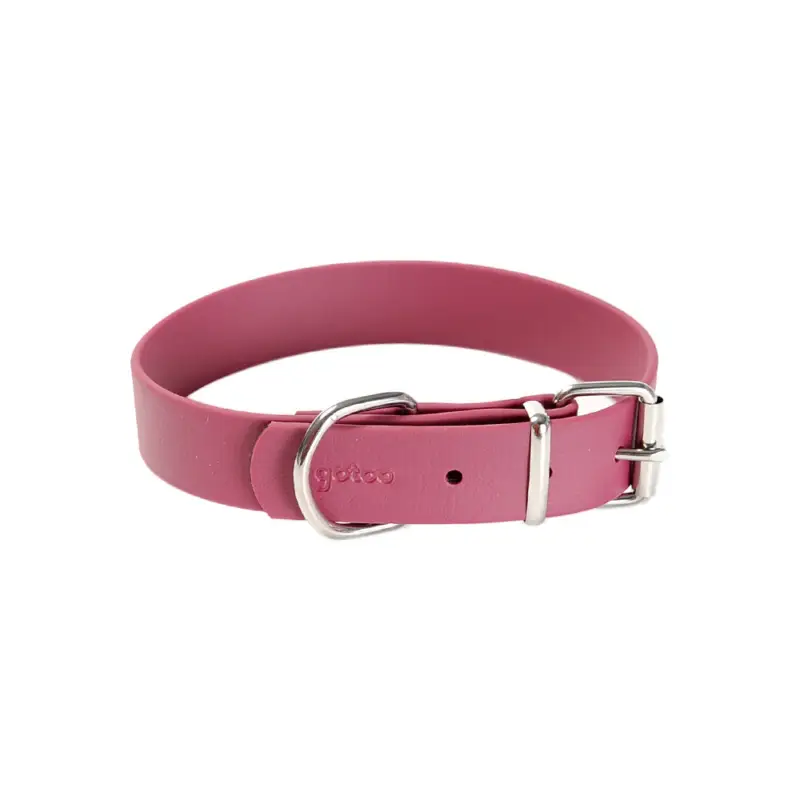 Gotoo – Collier Premium Biotane Bordeaux pour Chien Commander Vite