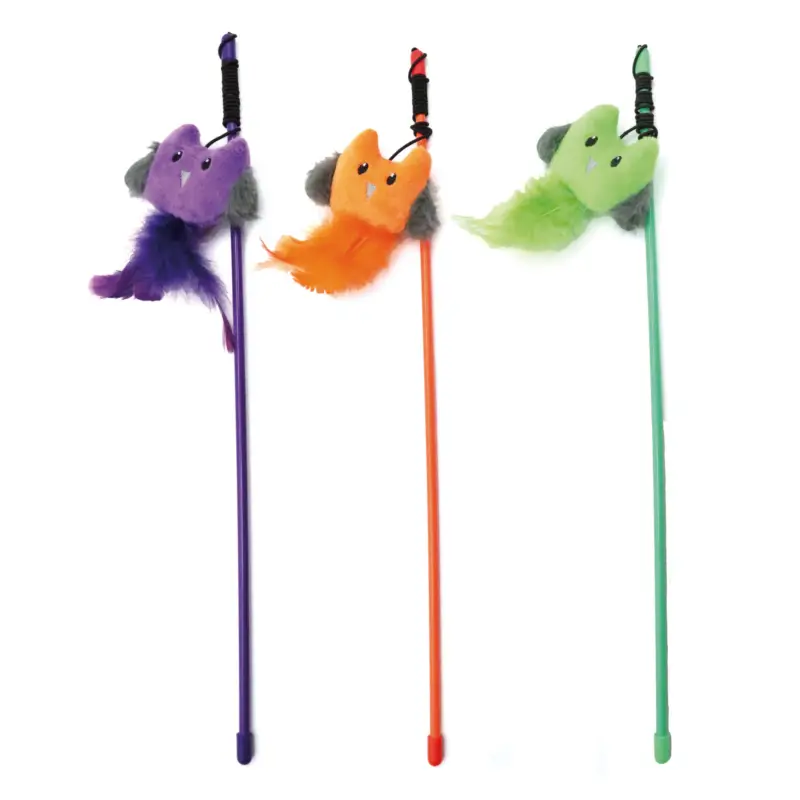 Commander Maintenant Croci - Canne à Pêche Hibou Halloween pour Chats - 40cm