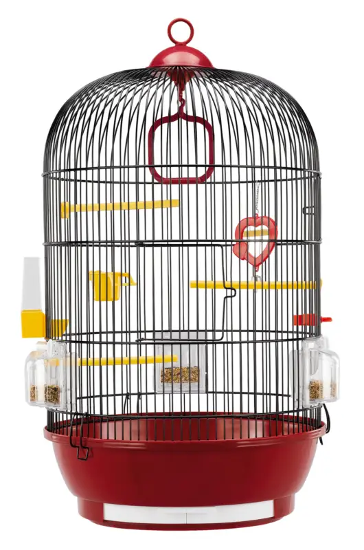 Ferplast – Cage Diva pour Oiseaux Exotiques – Rouge Promotion Saisonnière
