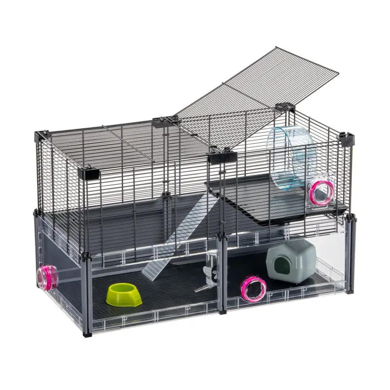 Bon Marché Ferplast – Cage Multipla pour Hamster et Souris – Noir
