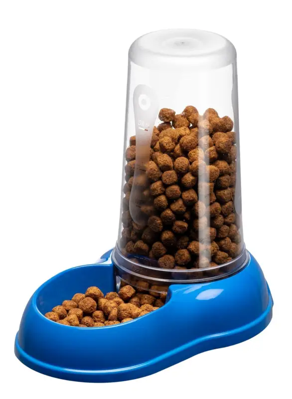 Dernier Modèle Ferplast - Distributeur Azimut 1500 Eau / Nourriture pour Chiens - Bleu