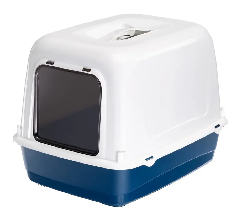 Prix Réduit Ferplast - Maison de Toilettes Ariel 10 pour Chats - Bleu