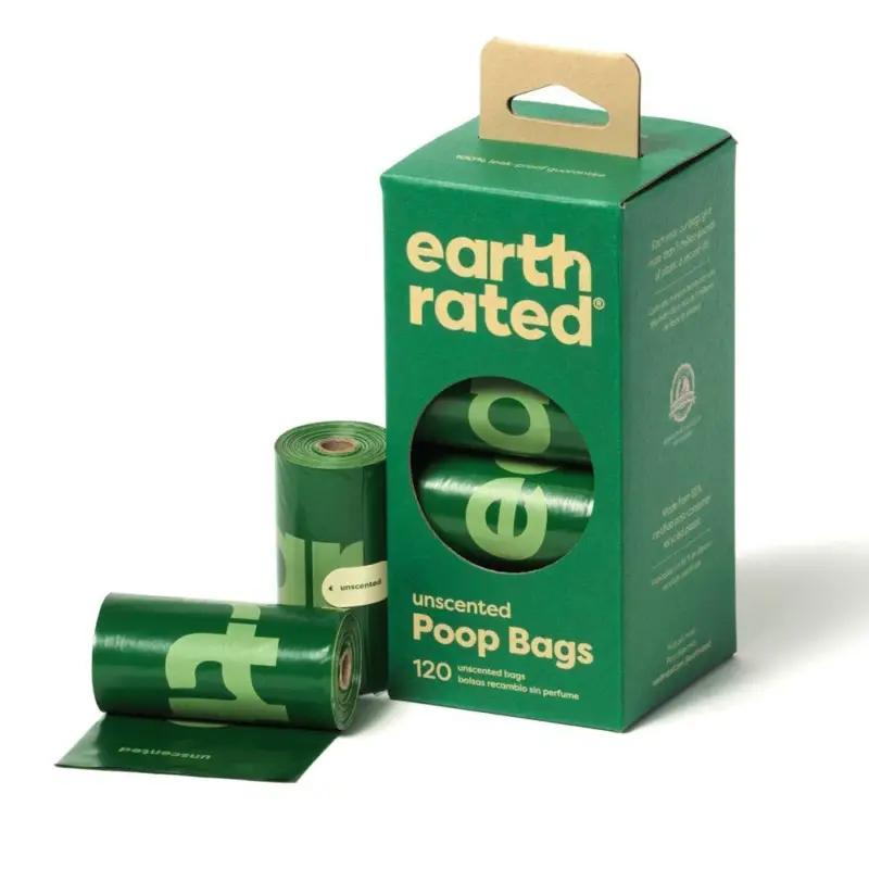 Must-Have Earth Rated – Sac Propret&eacute; Eco-Friendly sans Parfum – 8×15 sacs