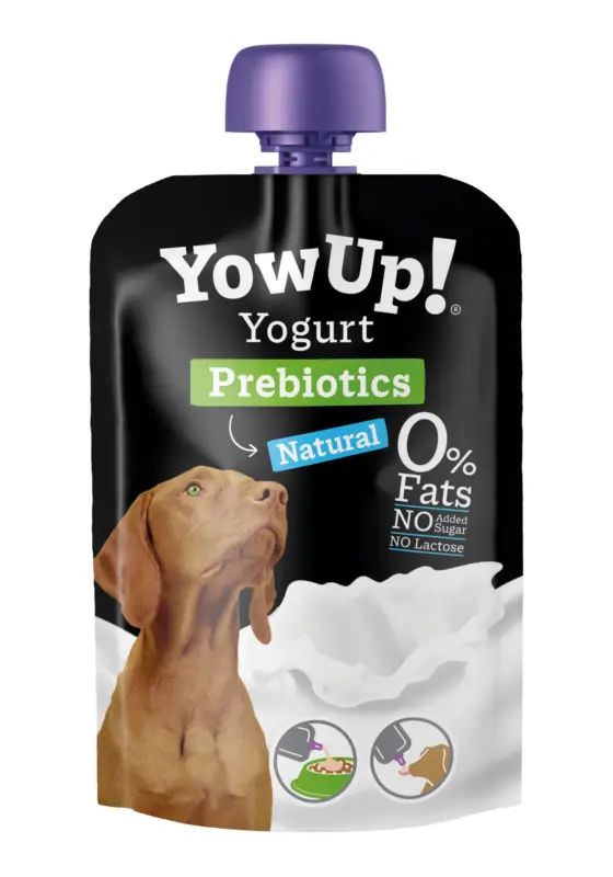 Yowup -Yaourt Enrichie en Prébiotique pour Chiens - 115g Vente Directe