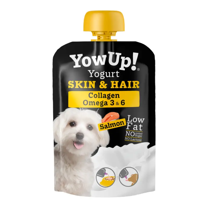 Yowup – Yaourt Skin & Hair au Saumon pour Chiens – 115g Bon Marché
