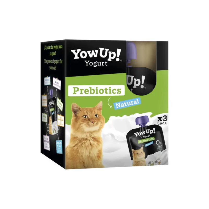 Meilleure Vente Yowup -Yaourt Enrichie en Pr&eacute;biotique pour Chats – 3x85g