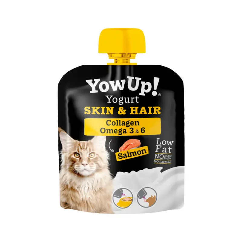 Must-Have Yowup - Yaourt SAUMON pour PEAU ET POIL Chat 85GR