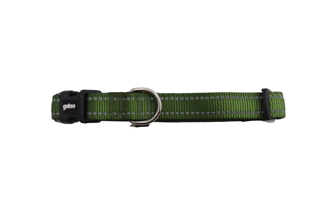 Gotoo – Collier en Nylon Premium Vert pour Chien Prix Réduit
