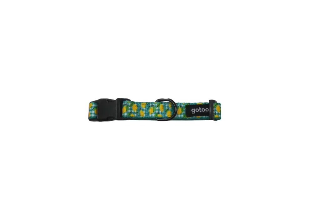 Petit Prix Gotoo – Collier Vichy Jaune pour Chien