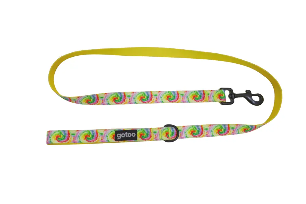 Petit Prix Gotoo – Laisse &agrave; Motif Jaune pour Chien – M