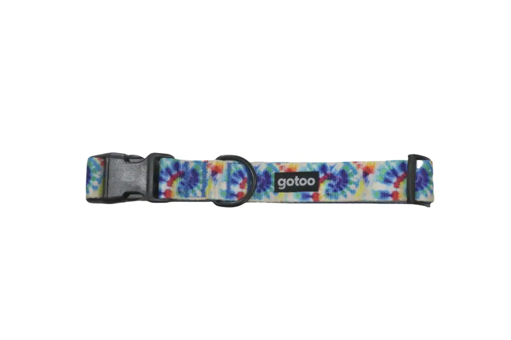 Gotoo – Collier &agrave; Motif Bleu pour Chien Populaire