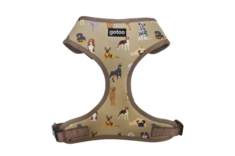 Gotoo – Harnais T-shirt a Motif pour Chien Marron Meilleur Prix