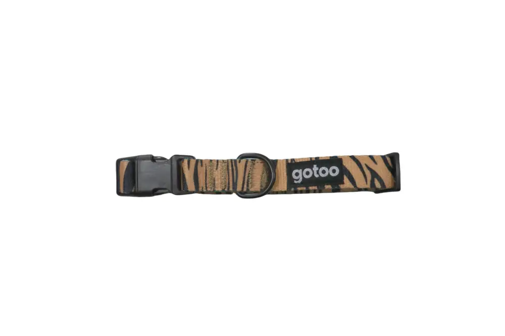 Gotoo - Collier à motifs de Tigre Marron pour Chien Seulement Aujourd'hui