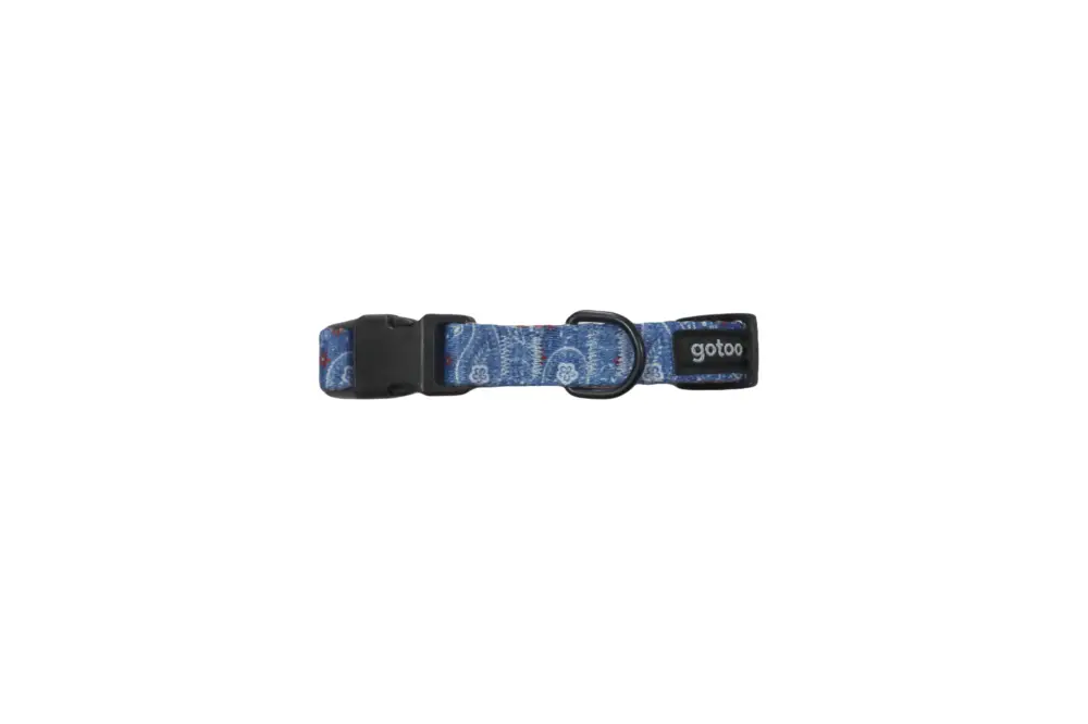 Achat Immédiat Gotoo – Collier en Jean Bleu pour Chien