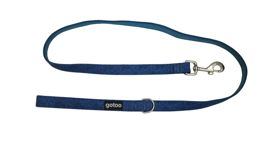 Gotoo - Laisse Bleu Cachemire pour Chien - M Certifié