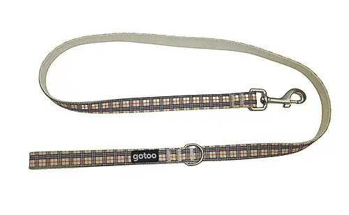 Gotoo – Laisse en Tartan Marron pour Chien – M Prix Promo