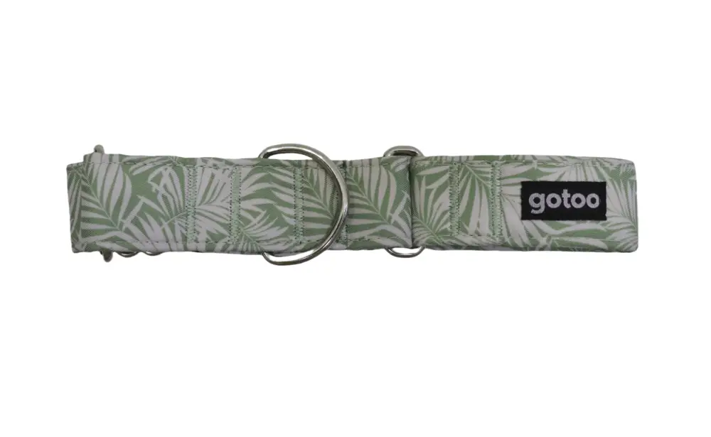 Gotoo – Collier L&eacute;vrier Botanique Khaki pour Chien – 36/50cm Retour Gratuit