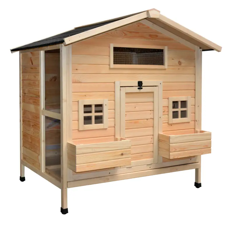 Duvoplus - Poulailler Woodland Colonial Pinus - 117x102,5x125cm Meilleure Vente