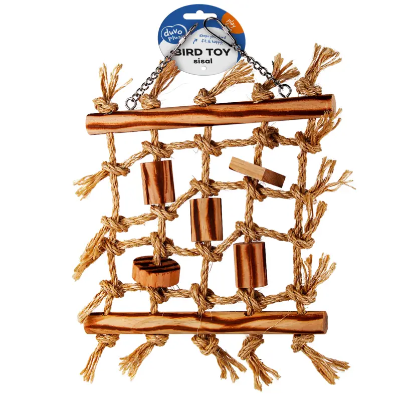 Duvoplus - Filet d'Escalade en sisal pour Oiseaux - 36x26x4cm Promotion Saisonnière