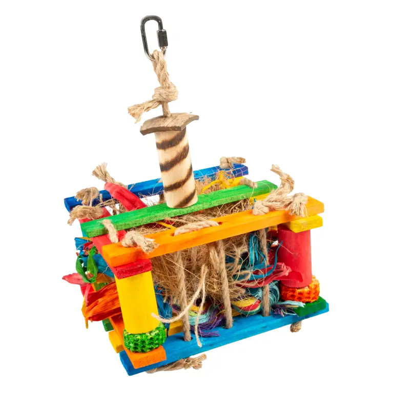 Nouveauté Duvoplus - Boîte à Jeu en bois avec Sisal Coco