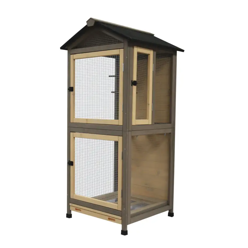 Duvoplus – Voli&egrave;re WoodlandCitadel – 70x70x151cm Promotion Saisonnière