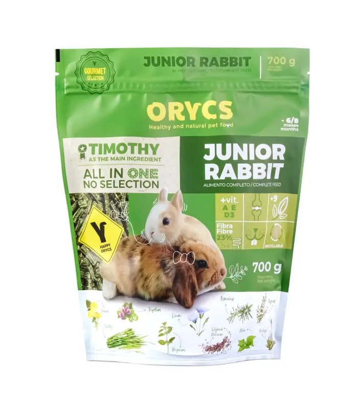 Certifié Orycs – Aliment Complet pour Lapin Junior – 700g