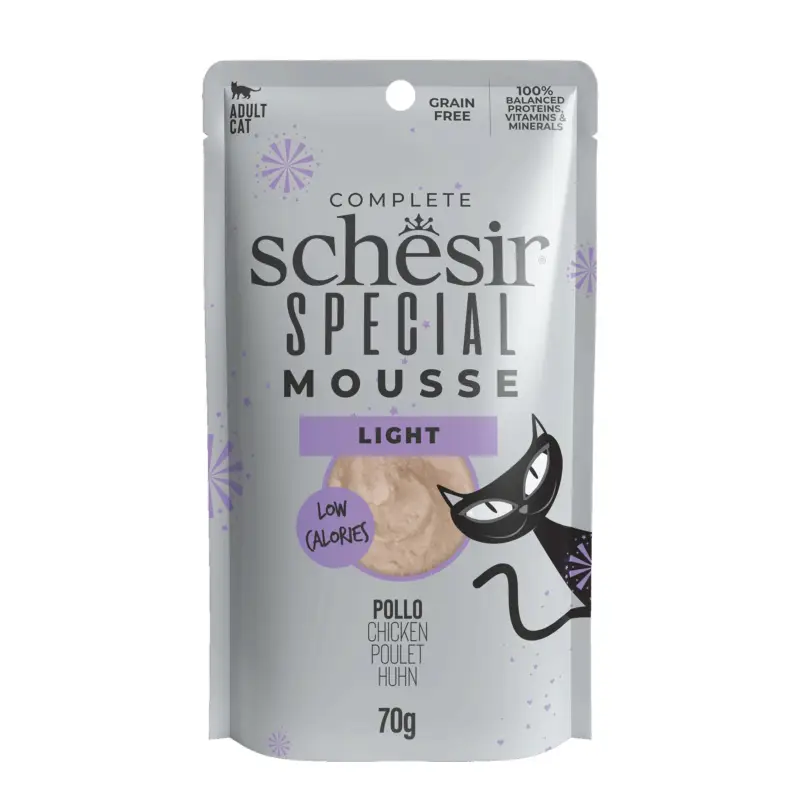 Acheter En Ligne Schesir - Sachet Mousse Light Au Poulet Pour Chats - 70g