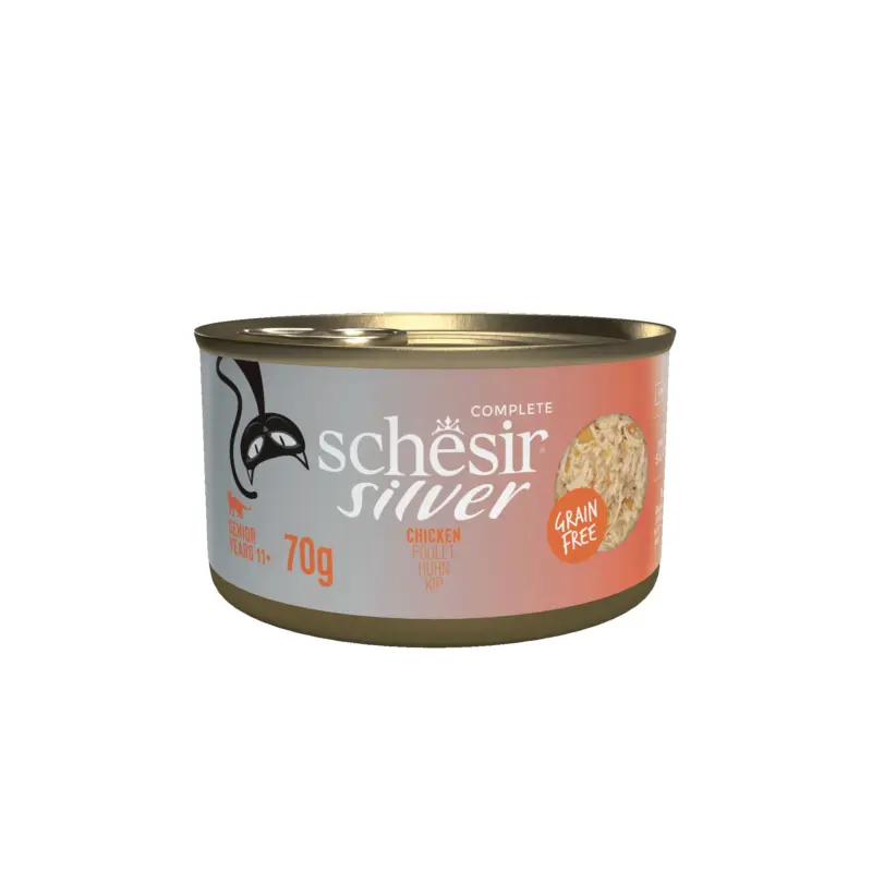 Offre Du Jour Schesir – P&acirc;t&eacute;e Silver Filets De Poulet Pour Chats – 70g