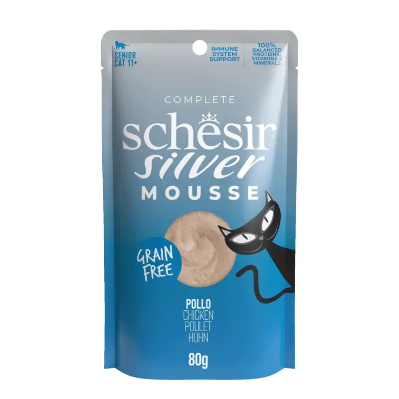 Schesir - Sachet Silver De Mousse Au Poulet Pour Chats - 80g Meilleur Prix