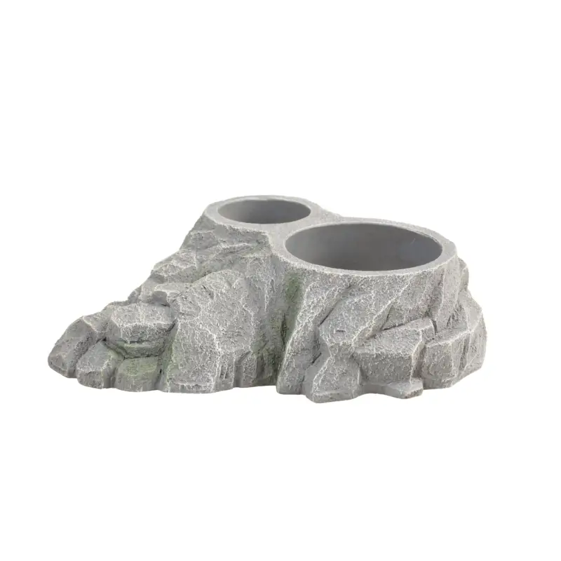 Terradella – Porte Gobelet Cup Holder Rock pour Reptiles – 15x12x4cm Top Vente