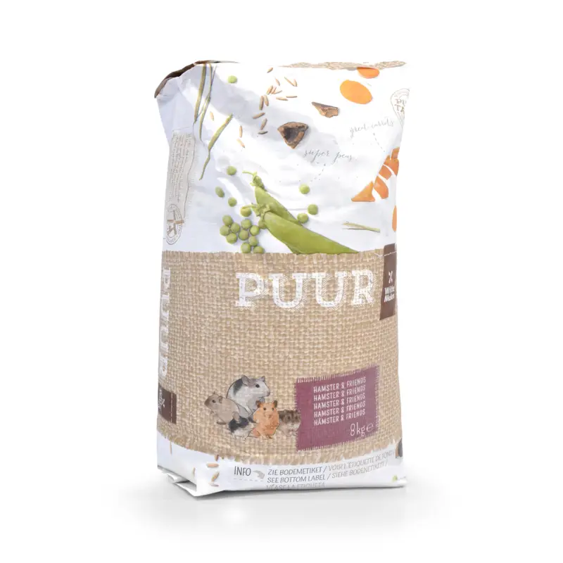 Witte Molen – Aliment Muesli Puur Hamster & Friends – 8kg Nouvel Arrivage