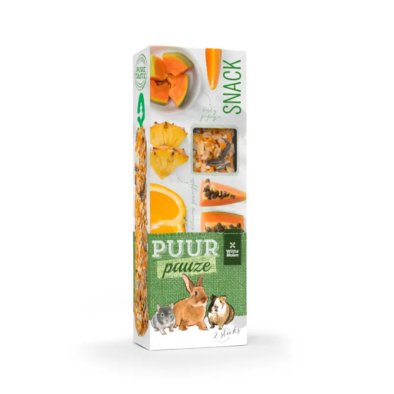 Promotion Witte Molen – Sticks &agrave; Ronger Puur Pauze Orange et Papaye – x2