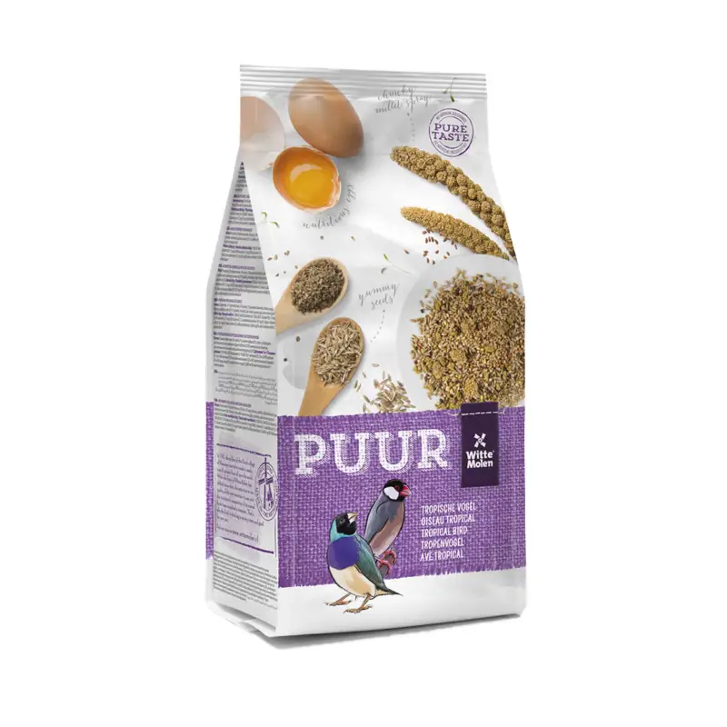 Witte Molen - Mélange de Graines Puur Oiseau Tropical - 750g Haute Qualité