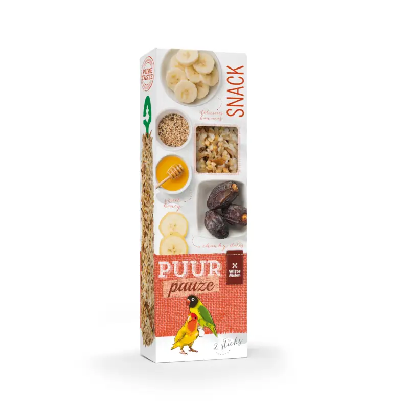 Retour Gratuit Witte Molen – Sticks Puur Pauze Ins&eacute;parable Miel & Datte – x2