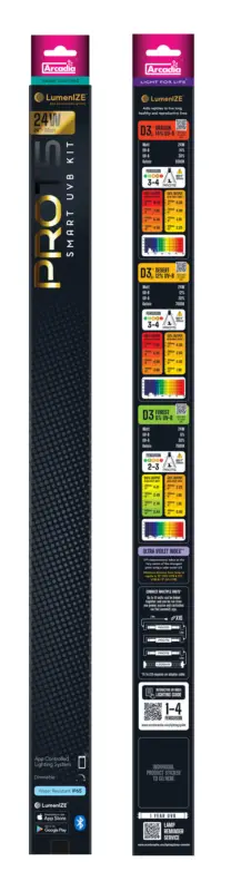 Bon Plan Arcadia - Luminaire Pro T5 Uvb Kit D3 6% Uvb 24 Watt - Réptiles