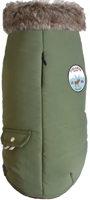 Petit Prix Bobby - Manteau Finlande Vert de Gris pour Chiens - 48cm/L