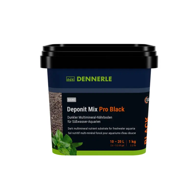 Prix Bas Dennerle – Sol Nutritif Nano Deponit Mix Pro Black pour Petit Aquarium – 1 kg