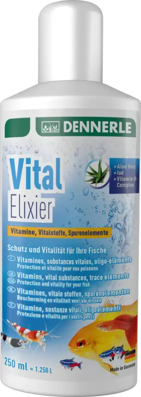 Livraison Express Dennerle – Oligo-&eacute;l&eacute;ments Vital Elixier Eau Douce – 250ml