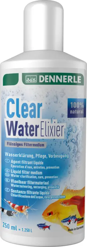 Dernier Modèle Dennerle – Agent Filtrant Clear Water Elixier – 250ml