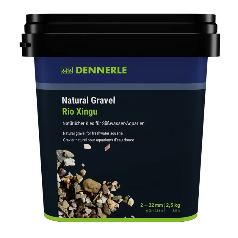 Top Vente Dennerle – Gravier Naturel Rio Xingu 2-22 mm Eau Douce – 2,5Kg