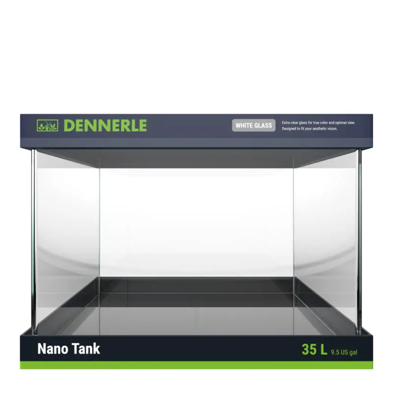Vente Directe Dennerle – Mini Aquarium Panoramique Nano Tank White Glass – 35L