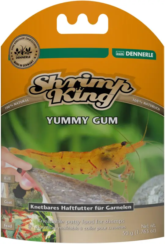 Dennerle – P&acirc;te Alimentaire Shrimp King Yummy Gum pour Crevettes – 50g Paiement Sécurisé